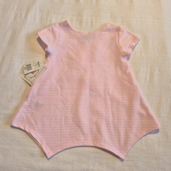 Marmellata girls size 6 pink short sleeve shirt with tulle flower design, NWT - Picture 6 of 6